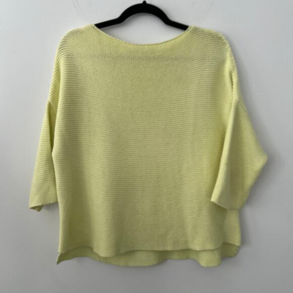 Lemon Yellow Women's Crew Neck Sweater - Picture 1 of 5